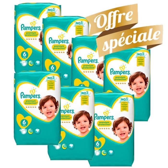 Pampers Taille 6 132 couches bébé premium protection Cdiscount