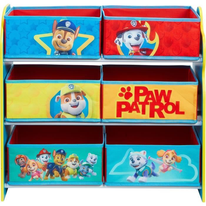 Meuble de rangement LA PAT' PATROUILLE avec 6 bacs - PAW PATROL - Enfant - Mixte - Multicolore