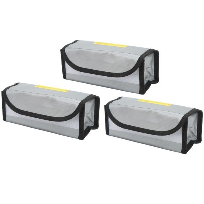 Sac De Sécurité Anti-feu Pour Batteries - Universel, Gris, Marque HTS