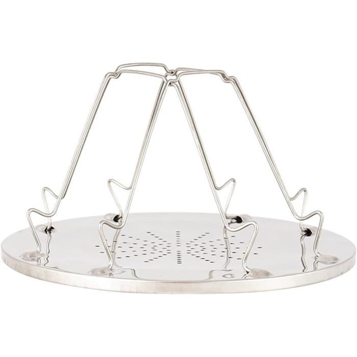 Grille-pain Pliable - VVIKIZY - Acier Inoxydable - Portable - Pour