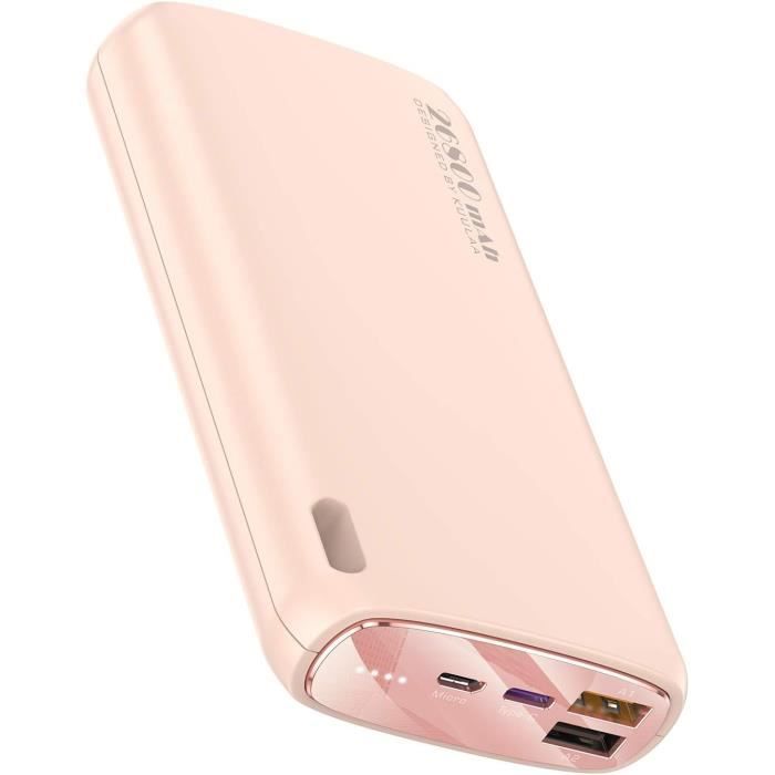 Power Bank 26800 MAh Con Ricarica Rapida 22.5W – USB-C PD 3.0 E QC 4.0, Compatibile Con IPhone 17/16/15/14/13/12 E Samsung Galaxy S25