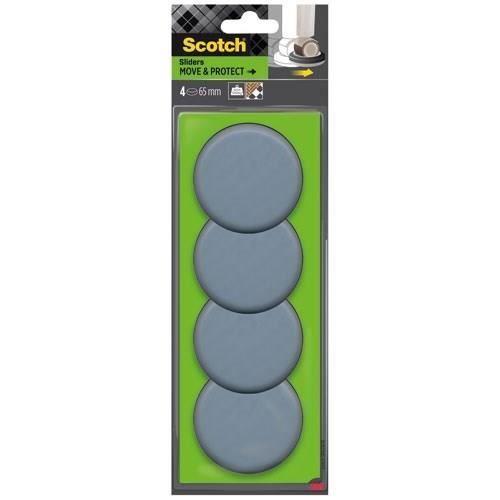 SCOTCH Patin glisseur Spécial roulettes Ø 65 mm Lot de 4