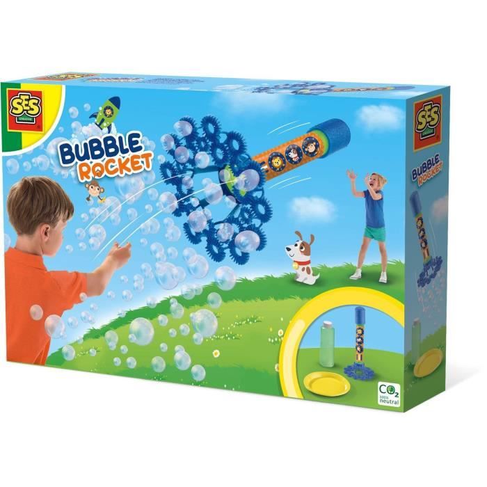 Fusée et trainée de bulles