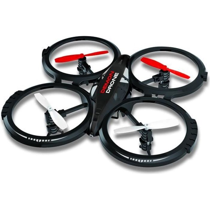 Drone Télécommandé SILVERLIT Demon Drone - Quadricoptère 360° pour Intérieur