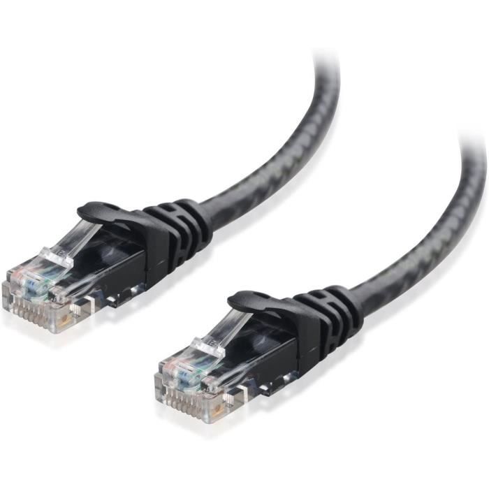 Cable Matters Cable Cat 6 snagless (Cable RJ45, Cable Cat 6) en Noir, 9