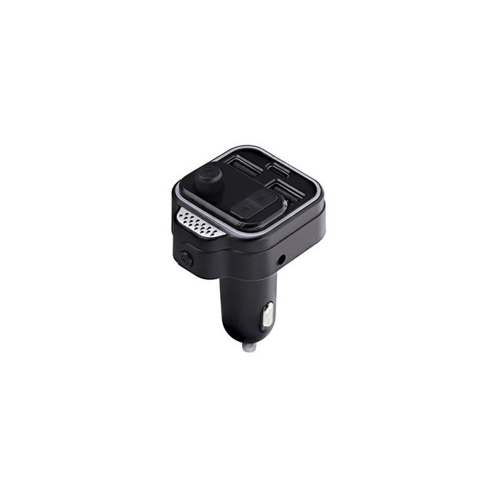 Accessoire téléphonie pour voiture Tnb Transmetteur FM Bluetooth kit mains libres et charge rapide - noir