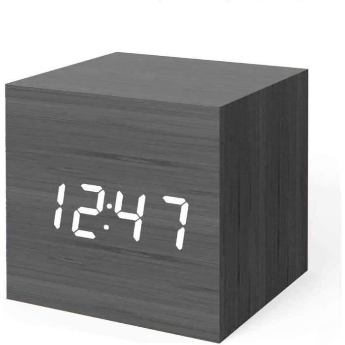 Thermomètre Hygromètre D'intérieur USB Avec Horloge | Pour Maison, Bureau Et Chambre D'enfant - Écran LCD