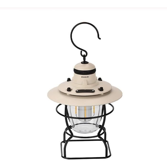 Lanterne à Gaz Portable Pour Camping - 80LUX, Verre Trempé, Compacte 11x6x6 Cm