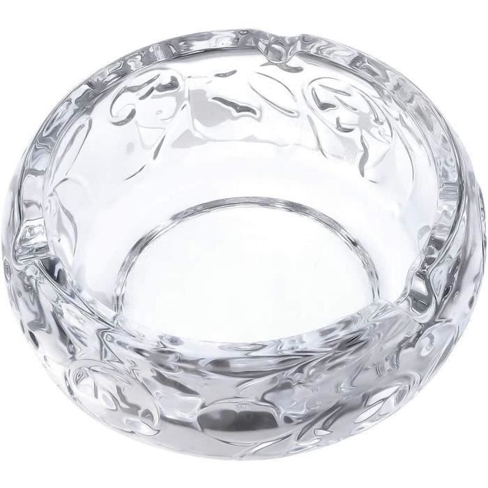 Cendrier En Verre Cristal Forme étoile Anis - Design Diamant, 4 Rainures - Pour Bureau, Maison, Extérieur - Cadeau Fumeur