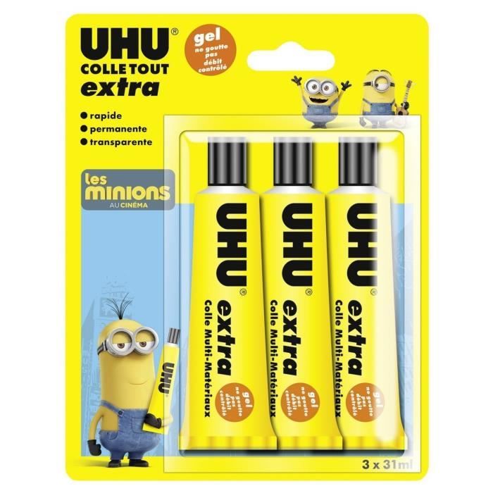 3 Tubes Gel EXTRA UHU