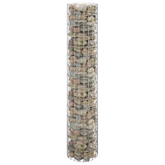 vidaXL Poteau à gabion acier galvanisé - vue 2