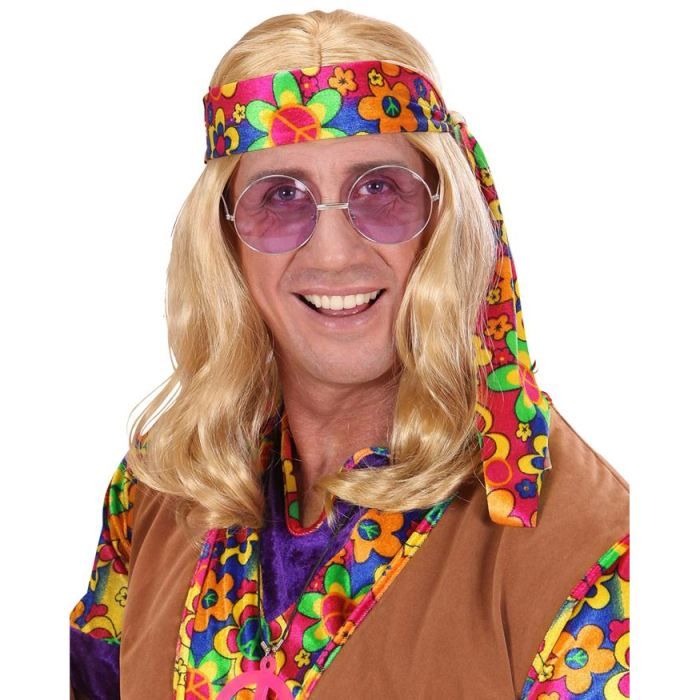 Perruque hippie homme