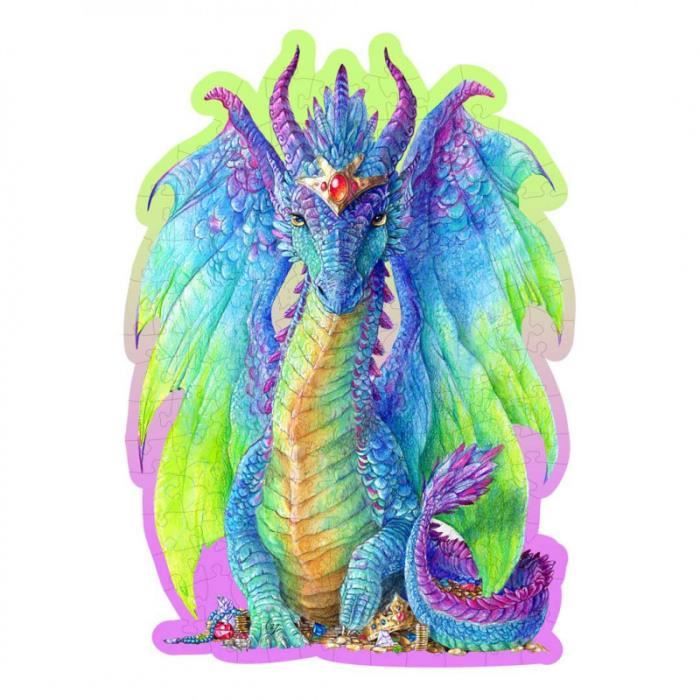 Puzzle en bois - WOODEN CITY - Dragon M - 150 pcs - Double face - Écologique