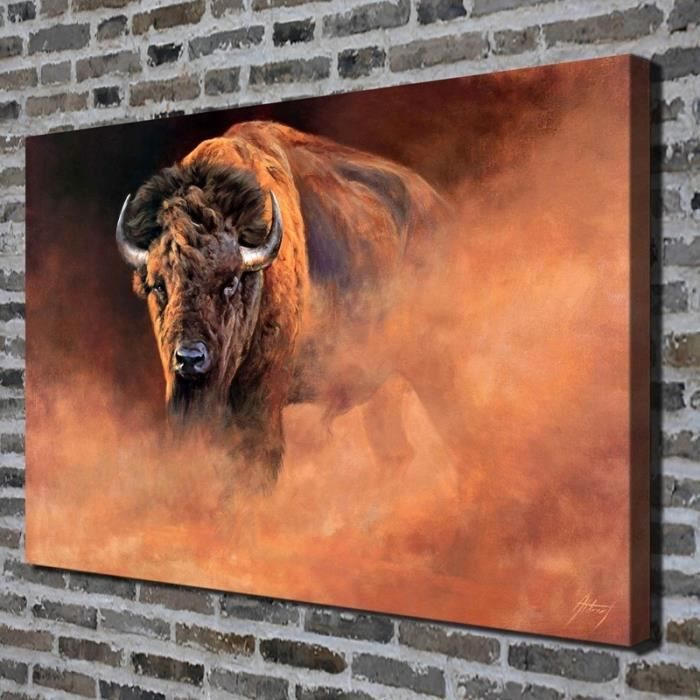 Tableau Deco Toile Imprimee Peinture A L Huile Animale Vache Moderne Art Mural Sans Cadre Achat Vente Tableau Toile Cdiscount