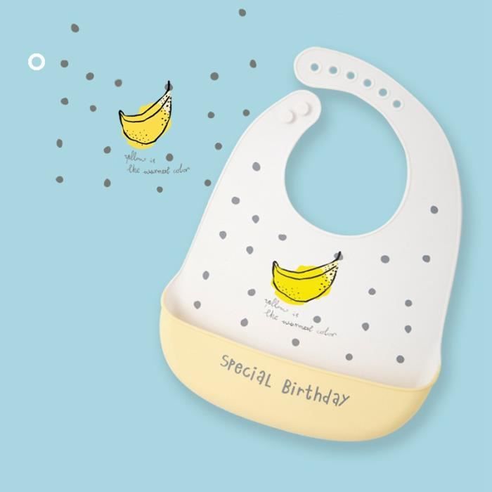 Lässig Bébé Bavoir Silicone Set 2 Pièces Avec Bac Récupérateur - Happy Rascals Smile Lavable Lave-Vaisselle