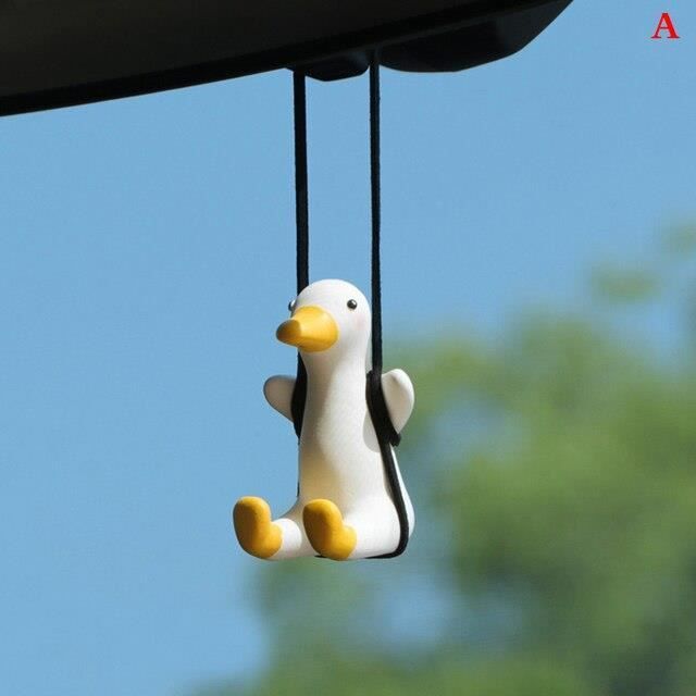 KIT D'AMENAGEMENT INTERIEUR,3--Pendentif de voiture Totoro sans visage, accessoire de voiture