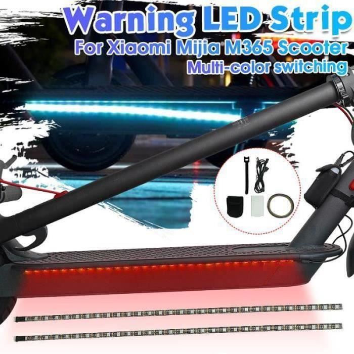 Pour Xiaomi M365 Pro Ninebot Scooter Electrique Bande Lumineuse LED Sécurité Avertissement Barre Lumineuse RGB Skateboard Bande Lumineuse Nuit Etanche navee s65  18