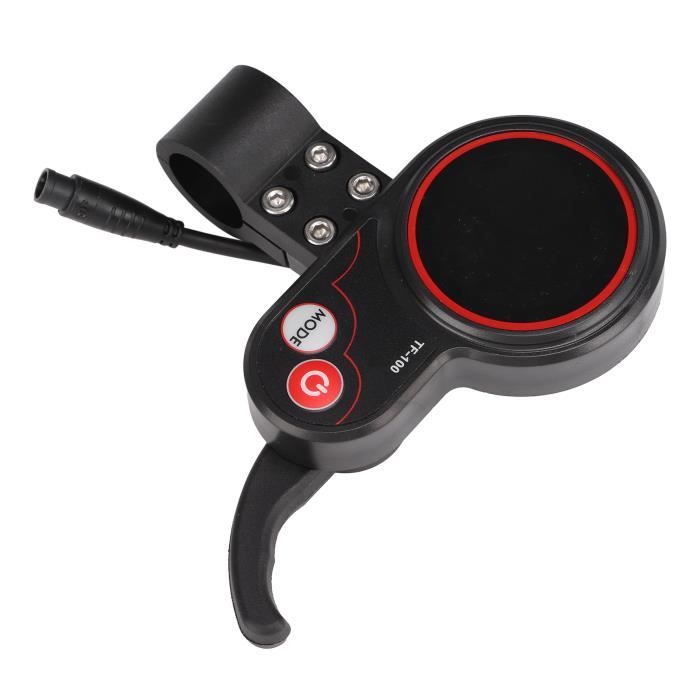 Zerone Panneau daffichage de scooter électrique 48V Instrument de communication à 6 broches avec écran 48V TF‑100 pour