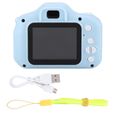 Appareil photo numérique pour enfants - Mini portable 2.0 pouces IPS couleur écran - Bleu-1