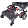 LASCAL Marche poussette Buggy Board MINI Noir/Rouge 3D-1