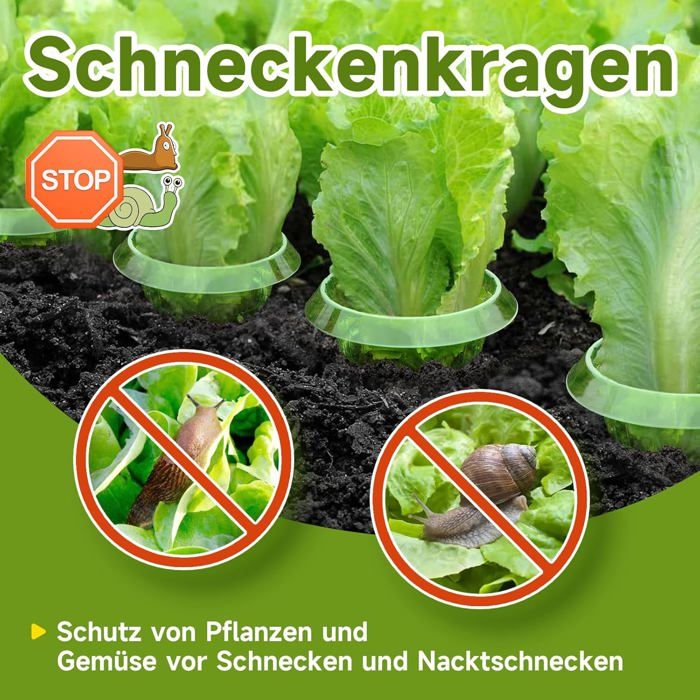 10 Pièces Colliers Anti-Limaces et Escargots, Anneaux Anti Limaces Efficaces, Colliers Anti-Limaces en Plastique, Couvertures Anti-Limaces et Escargots, Collier de Protection Plantes Contre Escargots 10 Pièces Colliers Anti-Limaces et Escargots, Anneaux Anti Limaces Efficaces, Colliers Anti-Limaces en Plastique, Couvertures Anti-Limaces et Escargots, Collier de Protection Plantes Contre Escargots