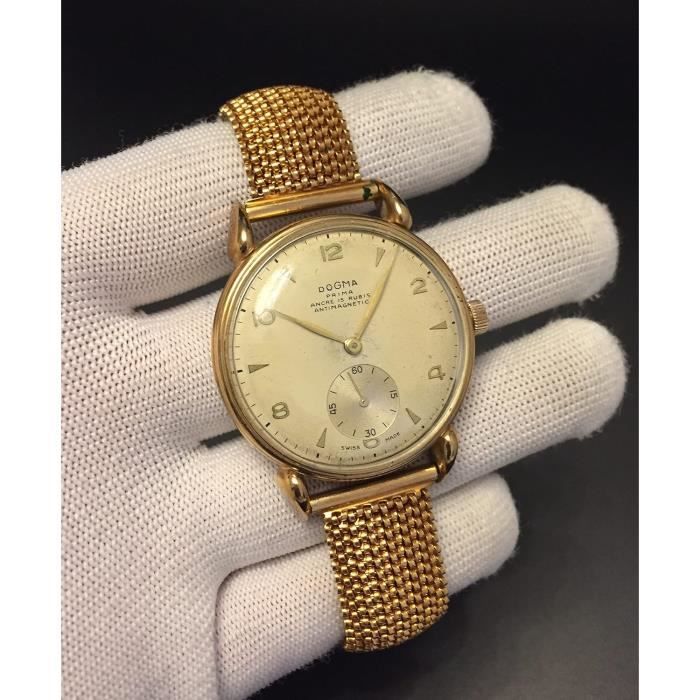 Bracelet montre fixoflex plaqué or store