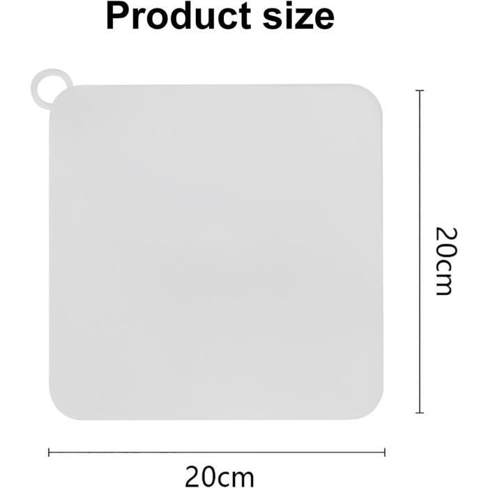 SLTAXAR 4 PCS Bouchon De Vidange Silicone 15x15cm Anti-Odeur - Blanc - Pour Douche, Évier, Cuisine