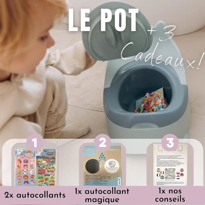 BISOO Pot Bebe Toilette - Toilette Enfant - Pour Apprentissage de