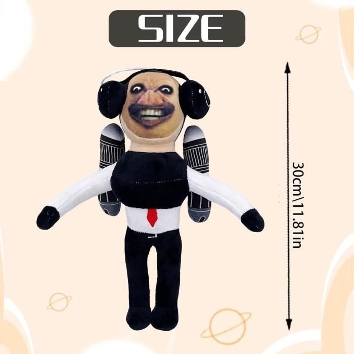 Skibidi Toilet Peluches 30cm Jeu d'Horreur Speakerman Caméra TV Man Peluche Dessin Animé Poupée en Peluche Cadeau d'Anniversaire Halloween Cosplay Meilleurs Cadeaux pour Enfants