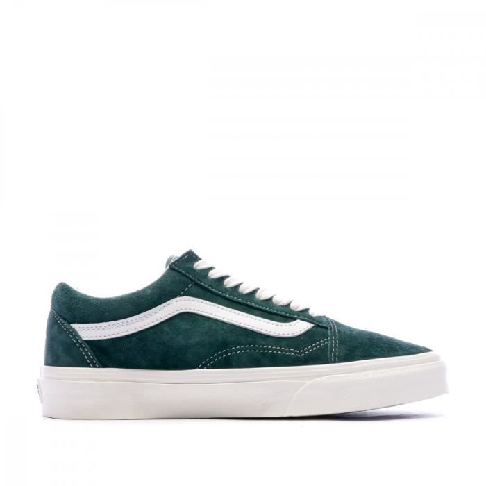 Baskets Vert fonce Mixte Vans Old Skool Green Cdiscount Chaussures