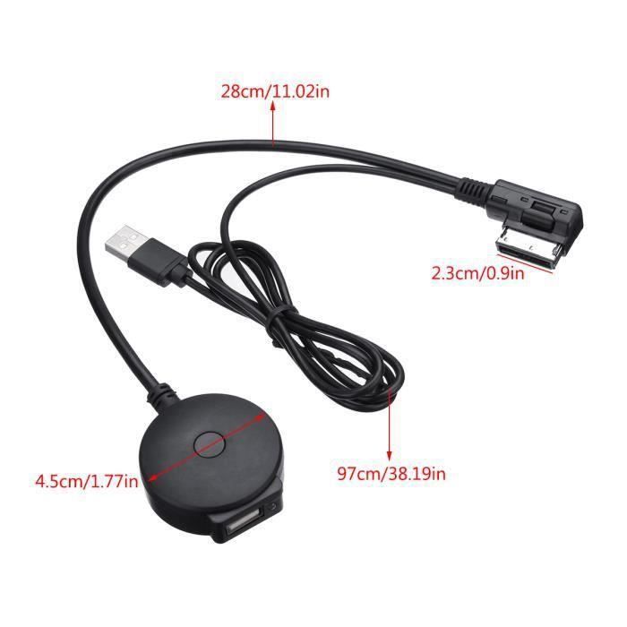 AMI MDI Voiture Bluetooth Récepteur MP3 Music Interface Adaptateur Câble  Pour VW Audi A4 A3 A6 A7 Q5 Q7 AC925 Lo46762 - Cdiscount Informatique