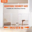 Barrière de Sécurité - VEVOR - Extensible Clôture Enfant Chien 75-147x76 cm Escalier-2