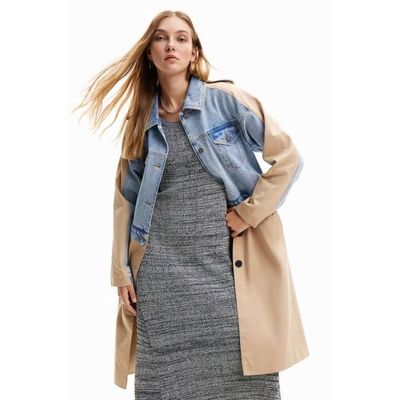 Manteau femme Desigual Shorlock TRENCH Beige Bouton 19 LYOCELL81 COTTON 100 POLYESTER Beige Cdiscount Pret a Porter
