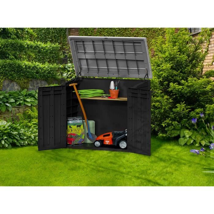 VEVOR Boîte Rangement Extérieur 440 L Coffre Stockage Jardin Étanche  Portable Cae Galvanisé Bâche PE Garder Outils Garage Jouets6 - Cdiscount  Jardin