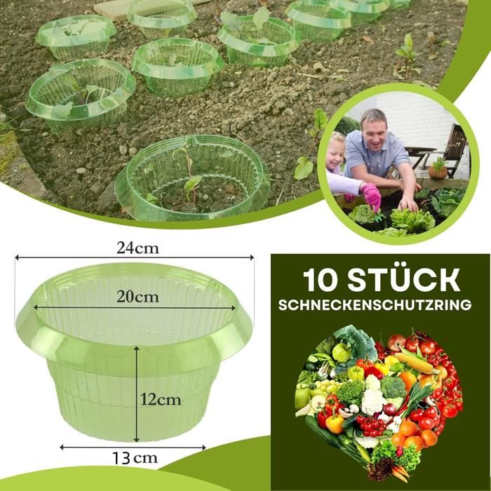 10 Pièces Colliers Anti-Limaces Et Escargots, Anneaux Anti Limaces Efficaces Colliers Anti Limaces En Plastique Couvertures Anti Limaces Et Escargot 98850172 10 Pièces Colliers Anti-Limaces Et Escargots, Anneaux Anti Limaces Efficaces Colliers Anti Limaces En Plastique Couvertures Anti Limaces Et Escargot 98850172