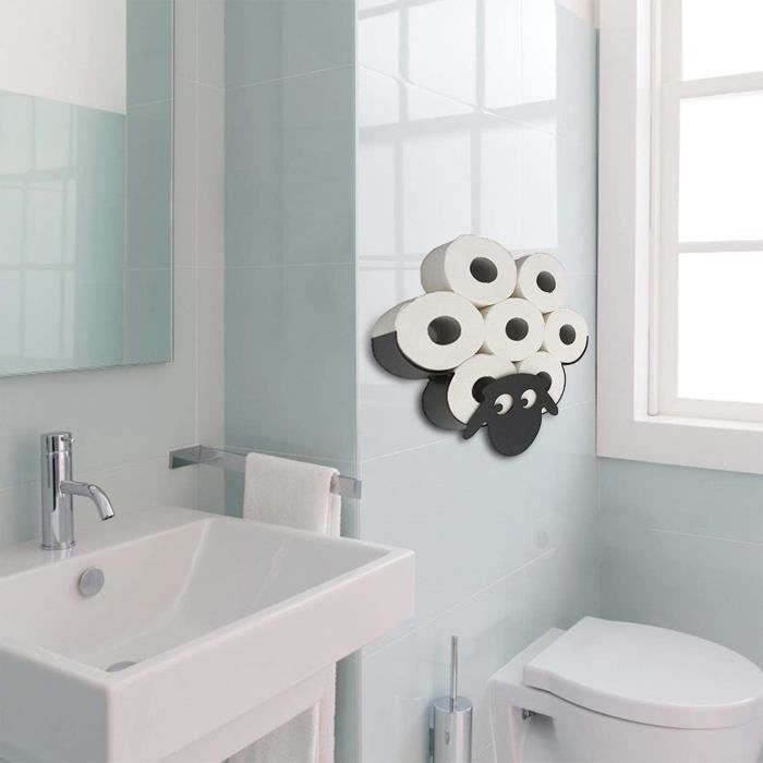 MDesign Porte-Papier Toilette Élégant Avec Étagère – Support Métal Argent Mat, 3 Rouleaux + Espace Lingettes