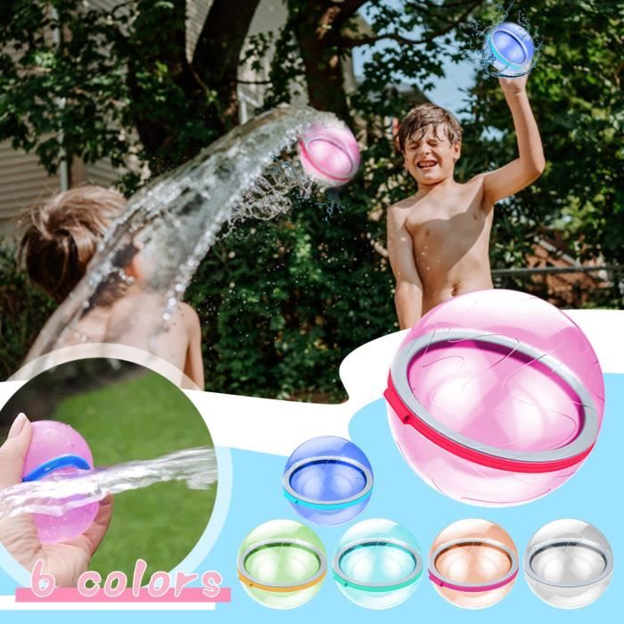 20 Pièces Ballon d'eau Transparent et rechargeable jouets de plage amusants  en plastique pour jouer à la plage avec des KFf-108 - Cdiscount Jeux -  Jouets