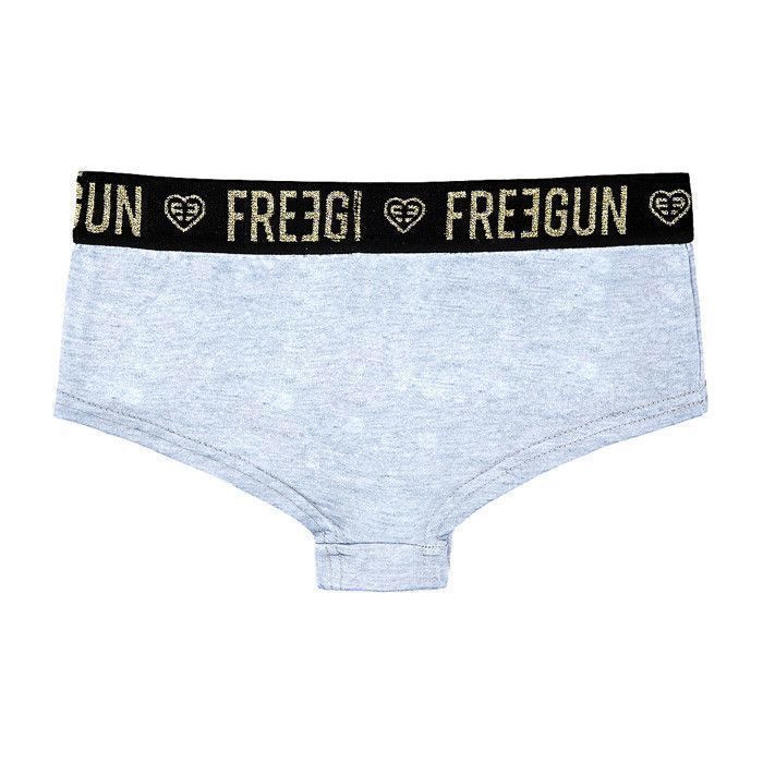 FREEGUN Shorty Fille Ultra Doux Sous vetement Enfant Anti transpirant et Confortable Gris Cdiscount Pret a Porter