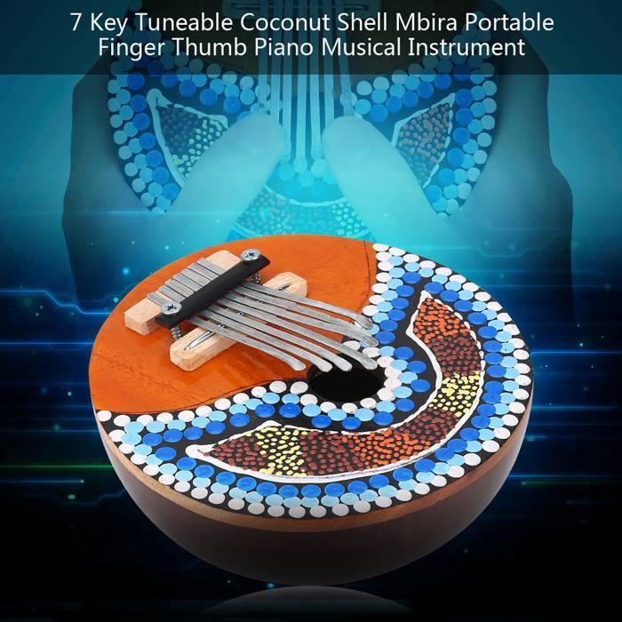 SALALIS Mbira africain Instrument de musique portatif de Piano de pouce ...