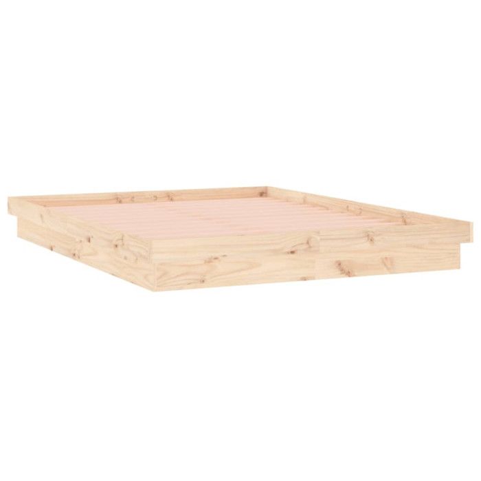LES Cadre De Lit Avec LED Vert Tissu 100 X 200 Cm 117211 - Maison