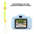 Appareil photo numérique pour enfants - Mini portable 2.0 pouces IPS couleur écran - Bleu-3