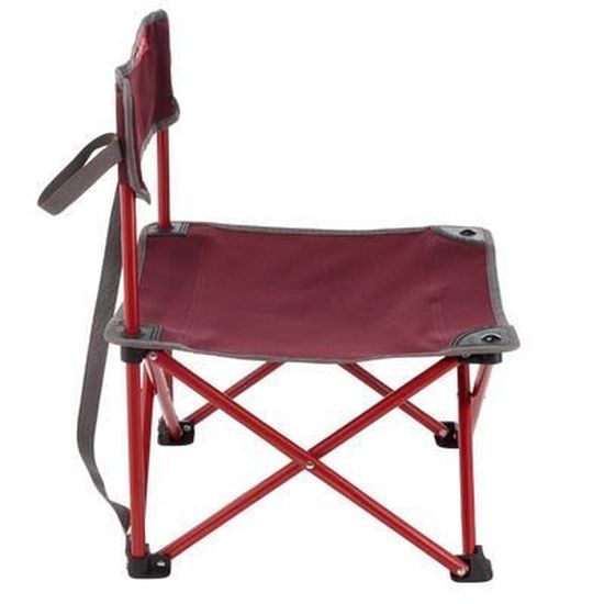 Chaise Basse Camping Itinerant Mh100 Bordeau Quechua By Decathlon