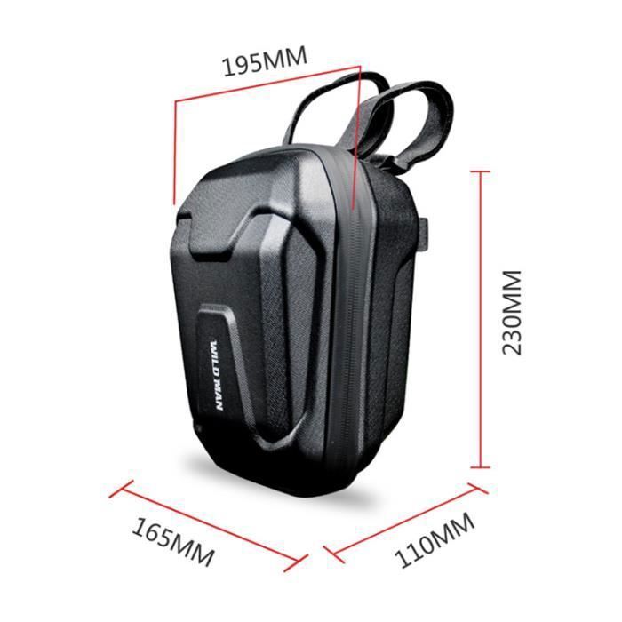 Sac De Rangement Pour Scooter, Sac De Guidon De Scooter Etanche A La Pluie Sac Suspendu Avant A Coque Rigide Eva Adapte Aux Trottinettes Et Velos Pliants Noir 81848326