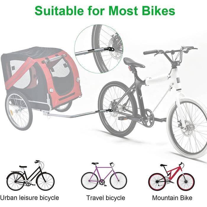 Universal Attache Embrayage attelage Remorque Vélo Bicyclette Transport  Coupleur