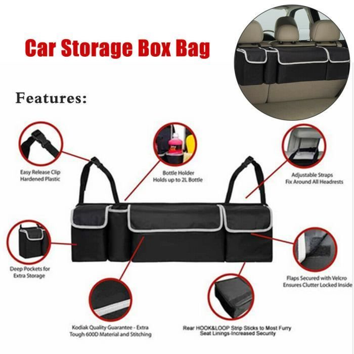 organisateur coffre voiture sac rangement réglable siège - France