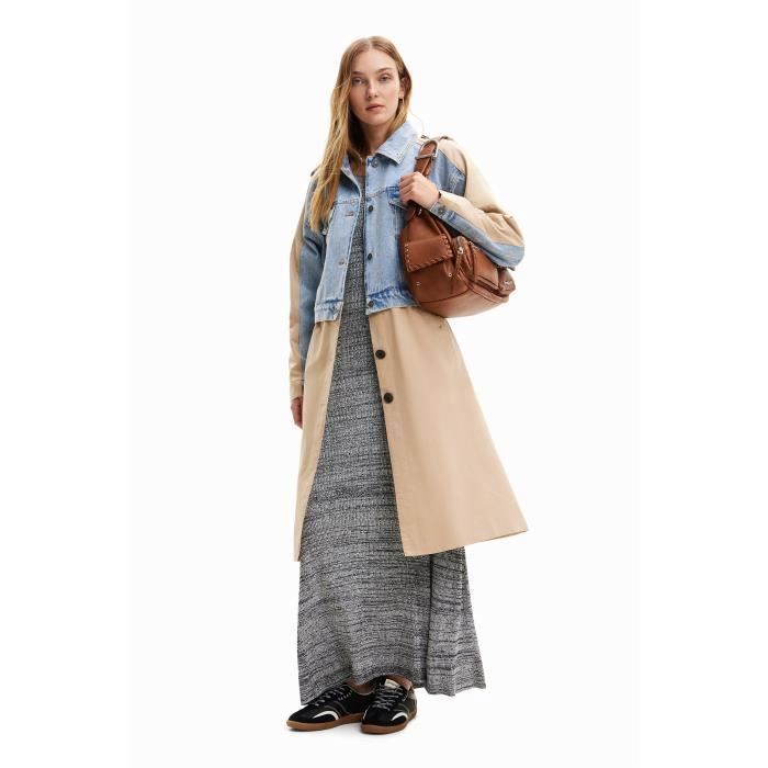 Manteau femme Desigual Shorlock TRENCH Beige Bouton 19 LYOCELL81 COTTON 100 POLYESTER Beige Cdiscount Pret a Porter