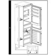 Réfrigérateur combiné BEKO BCNA275E31SN - Encastrable - 254 L (185+69) - L54 cm - Froid ventilé Neo Frost - Porte réversible --4