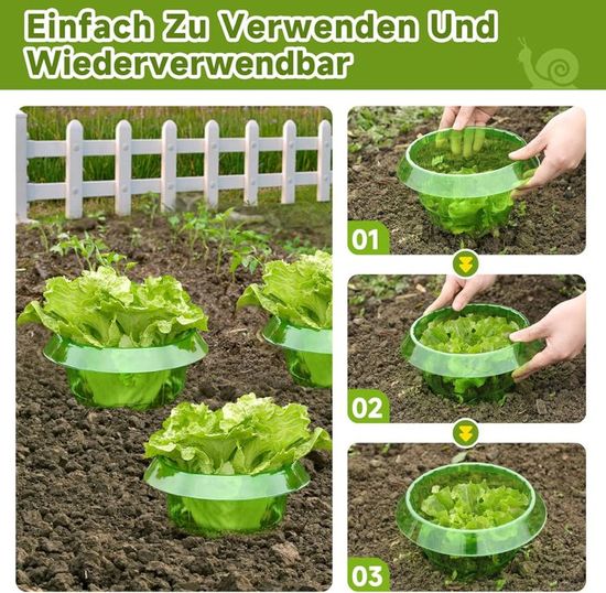 Cloches de jardin, colliers anti-limaces, cloches de jardin d'esc pour plantes, collier de limaces pour protéger les plantes pour s'améliorer Cloches de jardin, colliers anti-limaces, cloches de jardin d'esc pour plantes, collier de limaces pour protéger les plantes pour s'améliorer