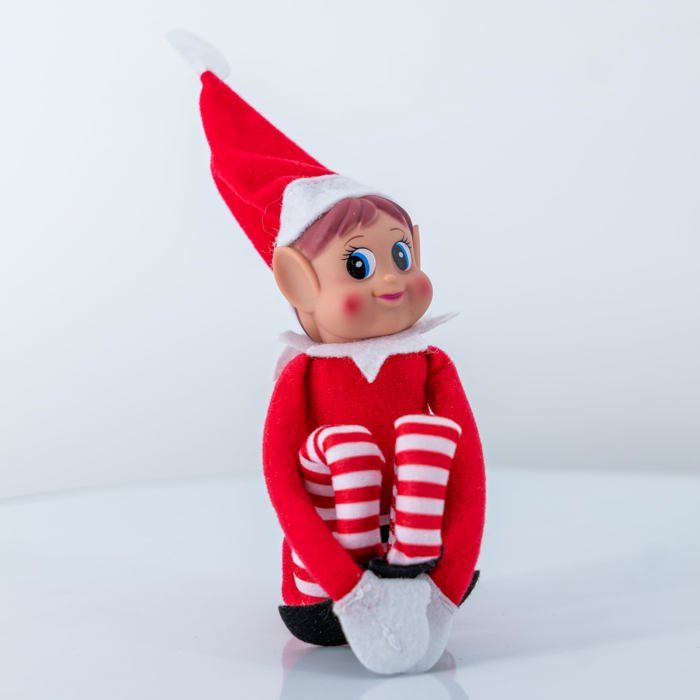 Figurine Baby Elf De Noël Miniature - Lutin Articulé Avec Vêtements Amovibles - Décorations De Noël Pour Enfants Et Adultes