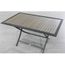 Table Pliante De Jardin 140x80 Cm Gris Marron E Achat Vente